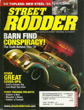 STREET RODDER 2006 NOV - NEW CARSON TOP, BOBBIN A PICKUP BED, FIREWALL BUILT